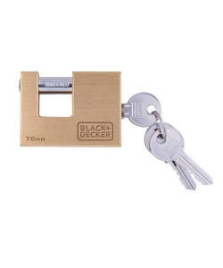 Λουκέτο Μπαγιονέτ 70mm Ορειχάλκινο BLACK+DECKER