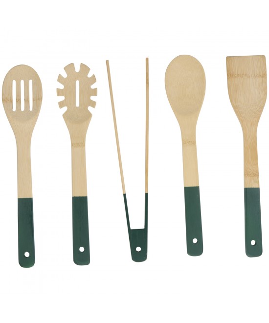 Σετ Μαγειρικών Σκευών Μπαμπού 5Τμχ Σε 4 Χρώματα ALPINA Σετ Μαγειρικών Σκευών Μπαμπού 5Τμχ Σε 4 Χρώματα ALPINA