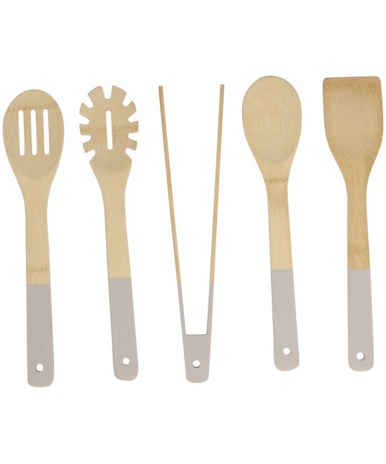 Σετ Μαγειρικών Σκευών Μπαμπού 5Τμχ Σε 4 Χρώματα ALPINA Σετ Μαγειρικών Σκευών Μπαμπού 5Τμχ Σε 4 Χρώματα ALPINA