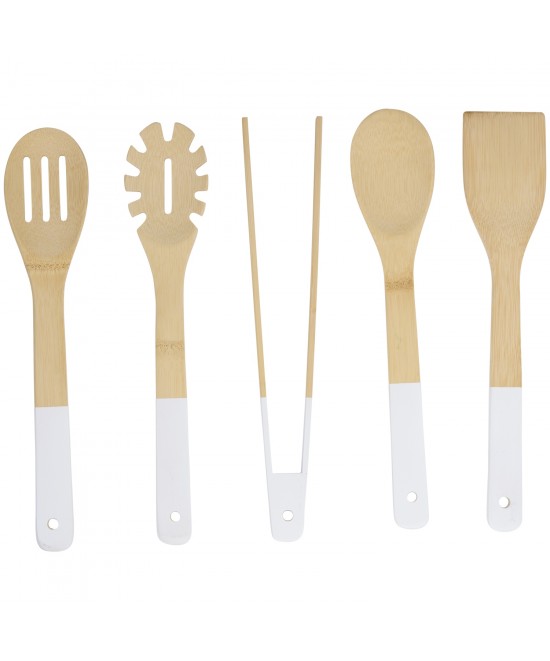 Σετ Μαγειρικών Σκευών Μπαμπού 5Τμχ Σε 4 Χρώματα ALPINA Σετ Μαγειρικών Σκευών Μπαμπού 5Τμχ Σε 4 Χρώματα ALPINA