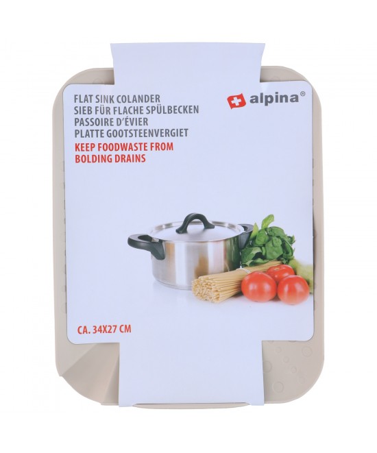 Σουρωτήρι Νεροχύτη 34x27cm Σε 4 Χρώματα ALPINA