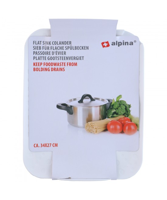 Σουρωτήρι Νεροχύτη 34x27cm Σε 4 Χρώματα ALPINA