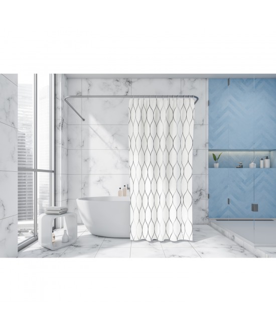 Κουρτίνα Μπάνιου Σε 2 Σχέδια