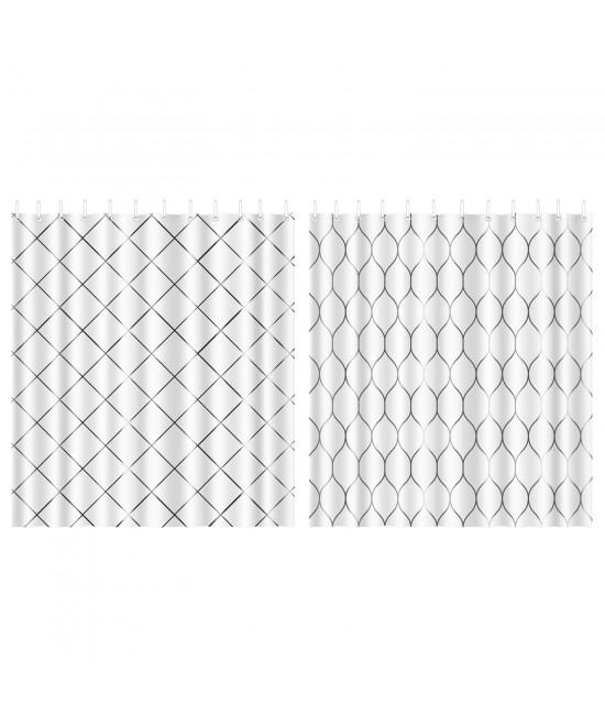 Κουρτίνα Μπάνιου Σε 2 Σχέδια