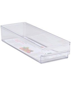 Δοχείο Αποθήκευσης Ψυγείου Διαφανές Πλαστικό 29.7x9.5x5cm