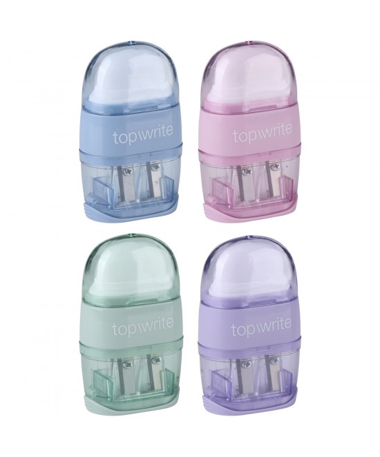 Γόμα και Ξύστρα Σε 4 Χρώματα TOPWRITE