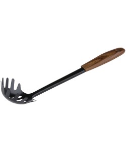 Κουτάλα Μακαρονιών Μαύρο Ανοξείδωτο Ατσάλι/Ξύλο 31cm ALPINA