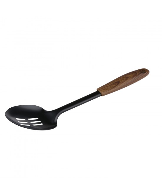 Κουτάλα με Σχέδιο Μαύρο Ανοξείδωτο Ατσάλι/Ξύλο 30.5cm ALPINA