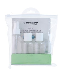 Σετ Μπουκάλια Ταξιδιού Διαφανές 5Τμχ DUNLOP
