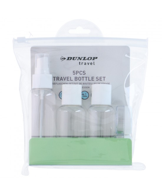 Σετ Μπουκάλια Ταξιδιού Διαφανές 5Τμχ DUNLOP