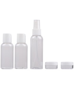 Σετ Μπουκάλια Ταξιδιού Διαφανές 5Τμχ DUNLOP