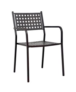 Πολυθρόνα Κήπου ArteLibre MONTU Μαύρο Μέταλλο 54x51x84cm