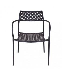 Πολυθρόνα Κήπου ArteLibre SOBEK Μαύρο Μέταλλο 55x57x76cm Πολυθρόνα Κήπου ArteLibre SOBEK Μαύρο Μέταλλο 55x57x76cm
