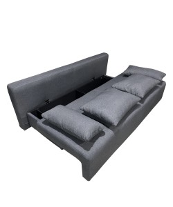 Καναπές Κρεβάτι Τριθέσιος ArteLibre URBAN LOUNGE 3S Σκούρο Γκρι Ύφασμα 194x93x72cm