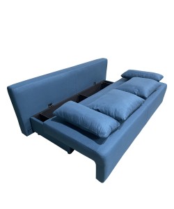Καναπές Κρεβάτι Τριθέσιος ArteLibre URBAN LOUNGE 3S Μπλε Ύφασμα 194x93x72cm