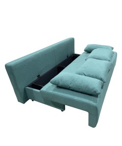 Καναπές Κρεβάτι Τριθέσιος ArteLibre URBAN LOUNGE 3S Τιρκουάζ Ύφασμα 194x93x72cm