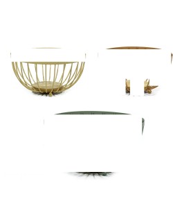 Σαλατιέρα Πολύχρωμο/Ξύλο/Μέταλλο 25x13cm Σε 3 Χρώματα