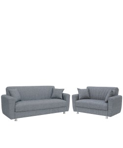 Σετ Σαλόνι ArteLibre JUAN Διθέσιος και Τριθέσιος Γκρι