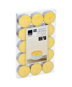 Κεριά Ρεσώ Citronella Tealight 15Τμχ ARTI CASA