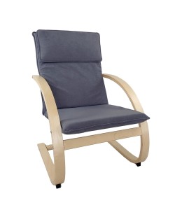 Πολυθρόνα ArteLibre VESNA Γκρι/Φυσικό Ύφασμα/Ξύλο 67x78x92cm