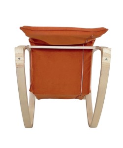 Πολυθρόνα Κουνιστή ArteLibre LUNDRA Πορτοκαλί/Φυσικό Ύφασμα/Ξύλο 67x127x91cm Πολυθρόνα Κουνιστή ArteLibre LUNDRA Πορτοκαλί/Φυσικό Ύφασμα/Ξύλο 67x127x91cm