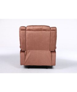 Πολυθρόνα Ανακλινόμενη ArteLibre CARINAE Καφέ Βελούδο 93x90x100cm