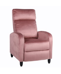 Πολυθρόνα Ανακλινόμενη ArteLibre ATRIA Σάπιο Μήλο Βελούδο 67.5x90x104cm