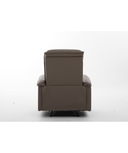 Πολυθρόνα Ανακλινόμενη ArteLibre CELAENO Καφέ PU 80x96x97cm