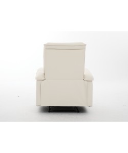 Πολυθρόνα Ανακλινόμενη ArteLibre CELAENO Εκρού PU 80x96x97cm