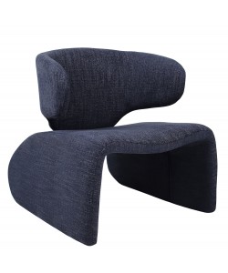 Πολυθρόνα ArteLibre HIMALIA Μπλε Ύφασμα/Μέταλλο/Ξύλο 73x78x75cm