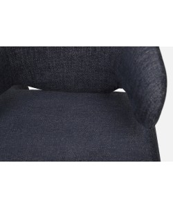 Πολυθρόνα ArteLibre HIMALIA Μπλε Ύφασμα/Μέταλλο/Ξύλο 73x78x75cm