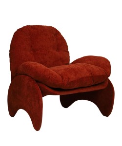 Πολυθρόνα ArteLibre ANANKE Πορτοκαλί Ύφασμα/Μέταλλο/Ξύλο 85x78x84cm