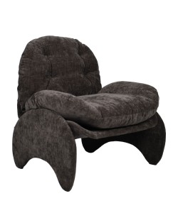 Πολυθρόνα ArteLibre ANANKE Γκρι Ύφασμα/Μέταλλο/Ξύλο 85x78x84cm