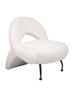 Πολυθρόνα ArteLibre PASIPHAE Μπεζ Ύφασμα/Μέταλλο/Ξύλο 80x86x80cm