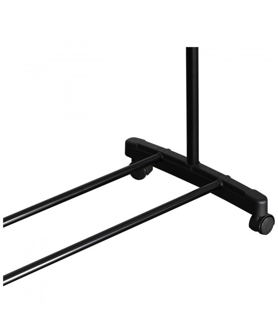 Κρεμάστρα Δαπέδου ArteLibre SMITH Τροχήλατη Μαύρο Μέταλλο 74.5x41.5x157cm