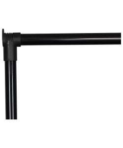 Κρεμάστρα Δαπέδου ArteLibre SMITH Τροχήλατη Μαύρο Μέταλλο 74.5x41.5x157cm