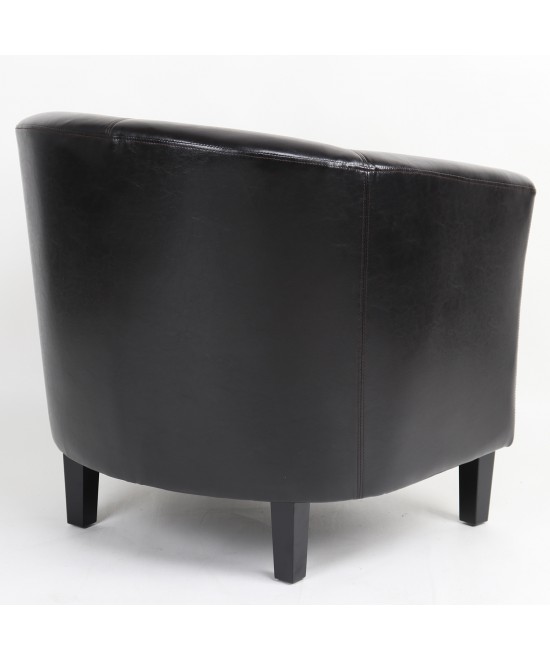 Πολυθρόνα ArteLibre FIORELLA Καφέ PU 73x69x75cm