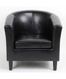 Πολυθρόνα ArteLibre FIORELLA Καφέ PU 73x69x75cm