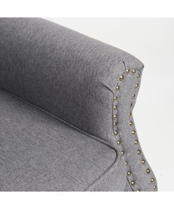 Πολυθρόνα ArteLibre OTTAVIA Σκούρο Γκρι Ύφασμα 77x80x106cm Πολυθρόνα ArteLibre OTTAVIA Σκούρο Γκρι Ύφασμα 77x80x106cm