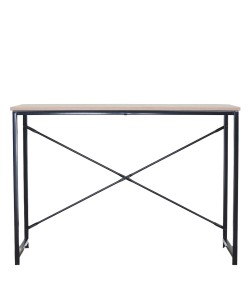 Γραφείο ArteLibre HALDEN Δρυς/Μαύρο Μοριοσανίδα/Μέταλλο 100x40x70cm