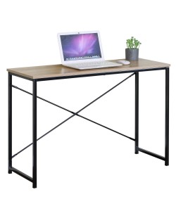 Γραφείο ArteLibre HALDEN Δρυς/Μαύρο Μοριοσανίδα/Μέταλλο 100x40x70cm