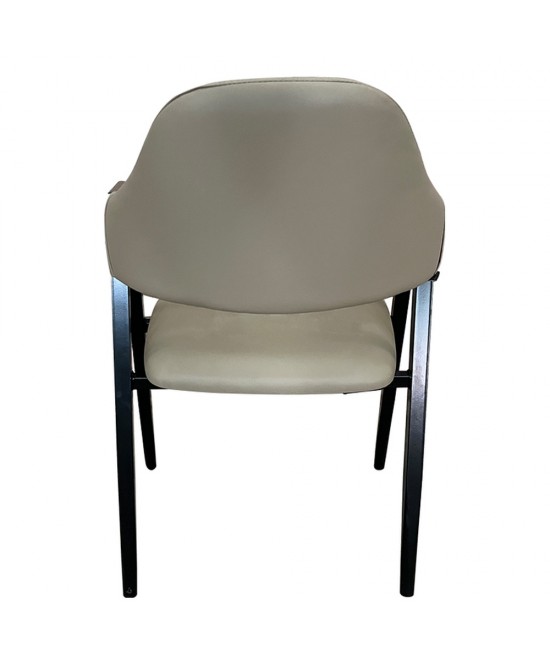Καρέκλα Τραπεζαρίας ArteLibre SOLANA Cappuccino/Μαύρο PU/Μέταλλο 51x51x81cm
