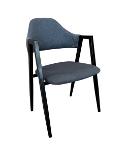 Καρέκλα Τραπεζαρίας ArteLibre SOLANA Γκρι/Μαύρο Ύφασμα/Μέταλλο 51x51x81cm