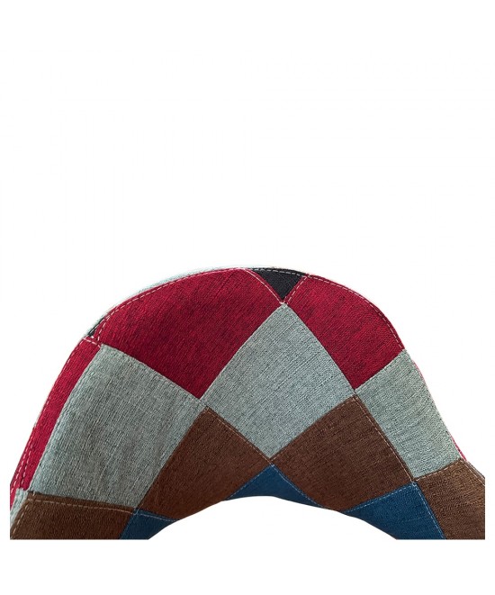 Καρέκλα Τραπεζαρίας ArteLibre SOLANA Patchwork Ύφασμα/Μέταλλο 51x51x81cm