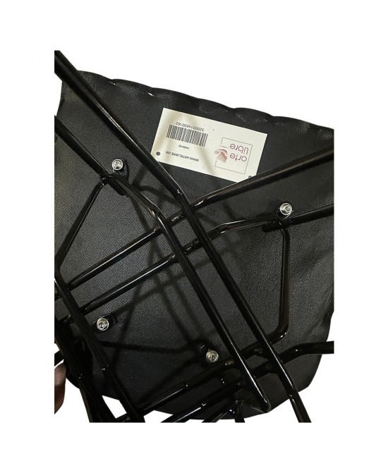 Καρέκλα Τραπεζαρίας ArteLibre SELVA Vintage Μαύρο PU/Μέταλλο 43x57x81cm
