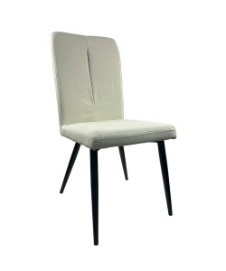 Καρέκλα Τραπεζαρίας ArteLibre FANDANGO Μπεζ/Μαύρο Ύφασμα/Μέταλλο 43x56x97cm