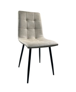 Καρέκλα Τραπεζαρίας ArteLibre YUCATAN Μπεζ/Μαύρο PU/Μέταλλο 44x55x86cm