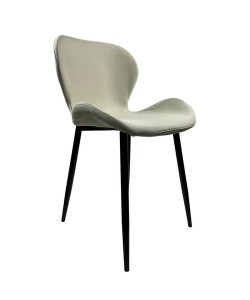 Καρέκλα Τραπεζαρίας ArteLibre RIOJA Sand/Μαύρο Ύφασμα/Μέταλλο 46x50x80cm