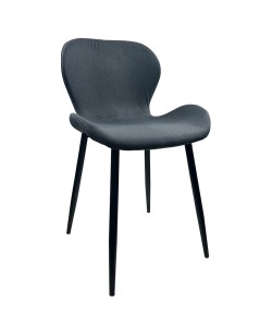 Καρέκλα Τραπεζαρίας ArteLibre RIOJA Γκρι/Μαύρο Ύφασμα/Μέταλλο 46x50x80cm