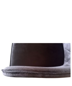 Καρέκλα Τραπεζαρίας ArteLibre FLORITA Μαύρο Βελούδο/Μέταλλο 55x57x84cm